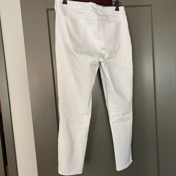 NYDJ Skinny Ankle Jeans White Sz 6 - Picture 2 of 3